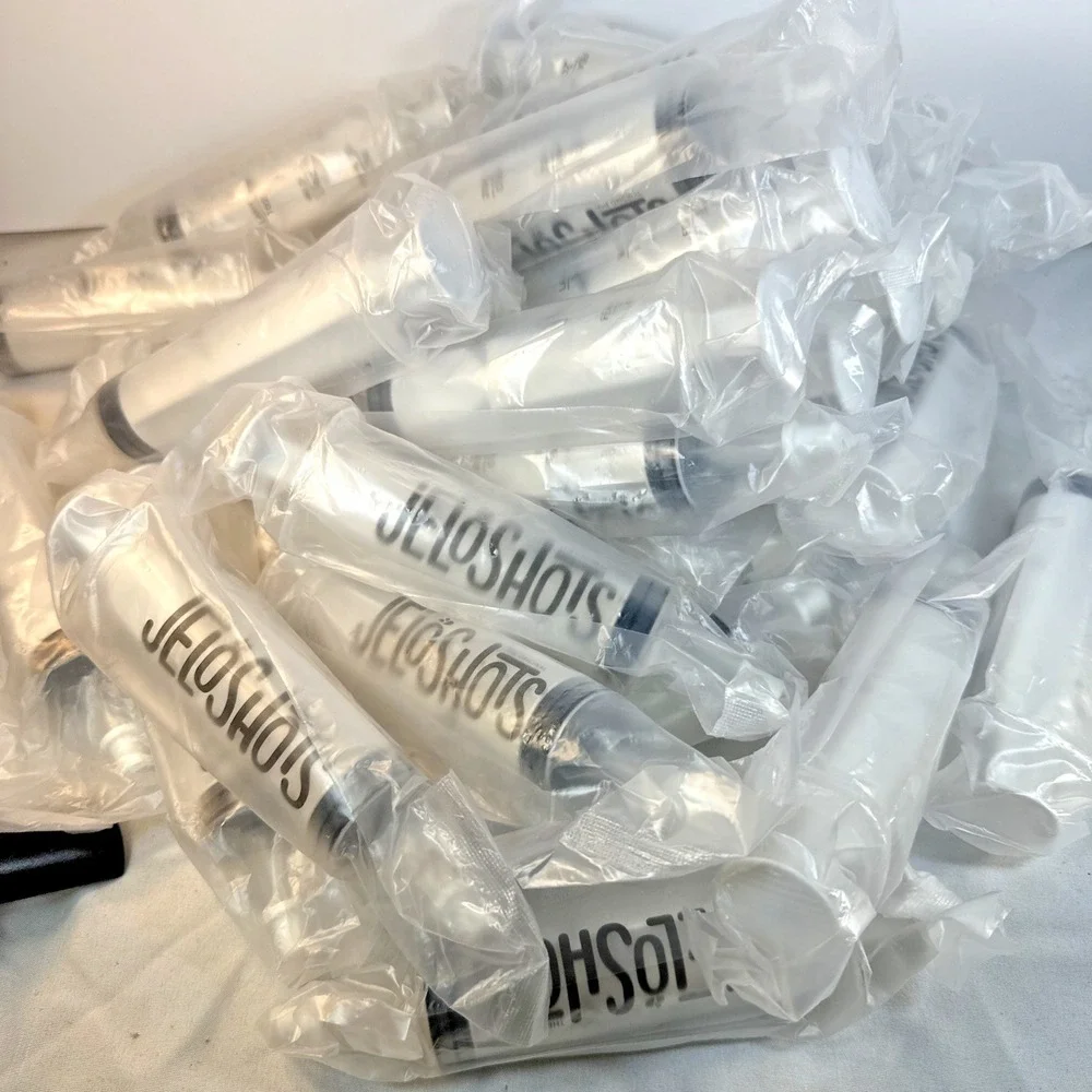 31 pc Lot Of Jello Shot Syringes Large Size Reusable with Caps